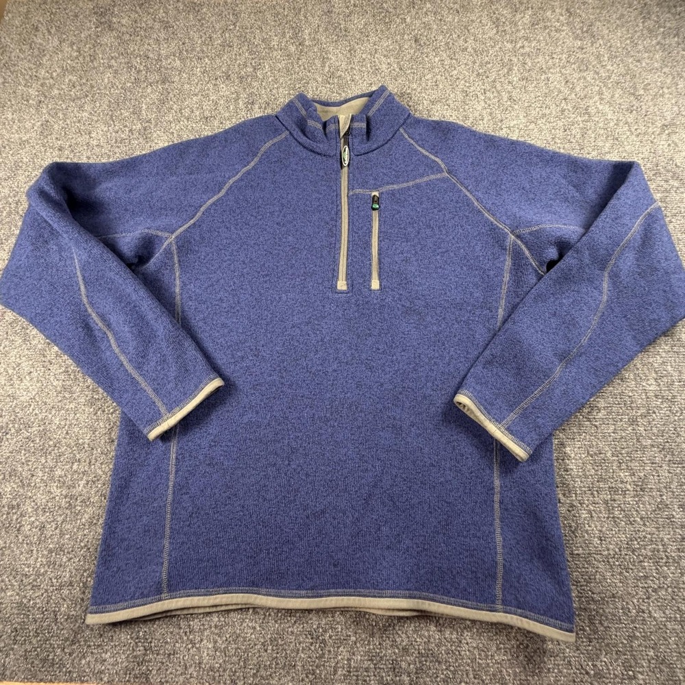 Arborwear Mens Small Blue Sweater Fleece Half Zip Pullover Jacket #1361